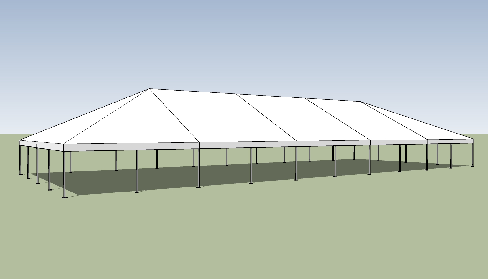 40x100 frame tent